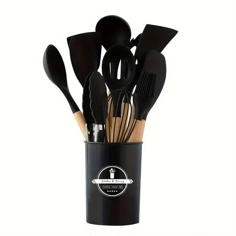 Silicone Kitchen Utensils Set – 12 Pieces