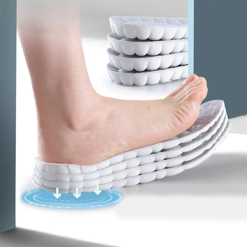 4D Shock-Absorbing Shoe Insoles – Comfort & Arch Support