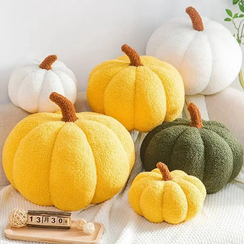 Nordic Plush Pumpkin Decorative Cushion