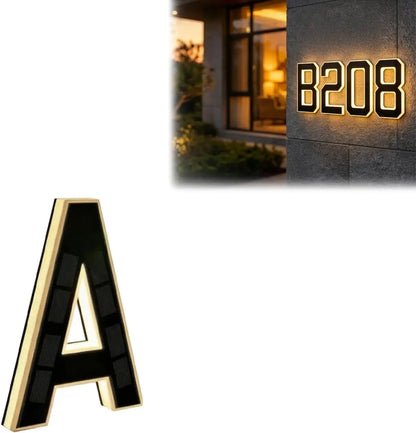 Solar Address Plaque