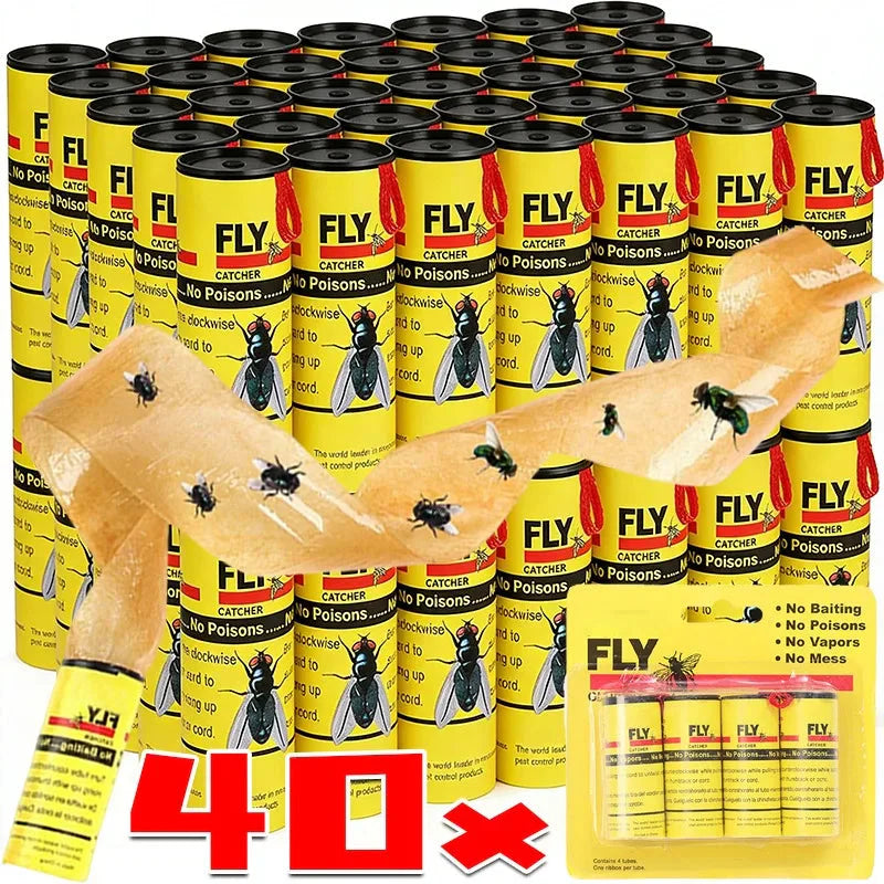 Flycatcher adhesive tape without poison