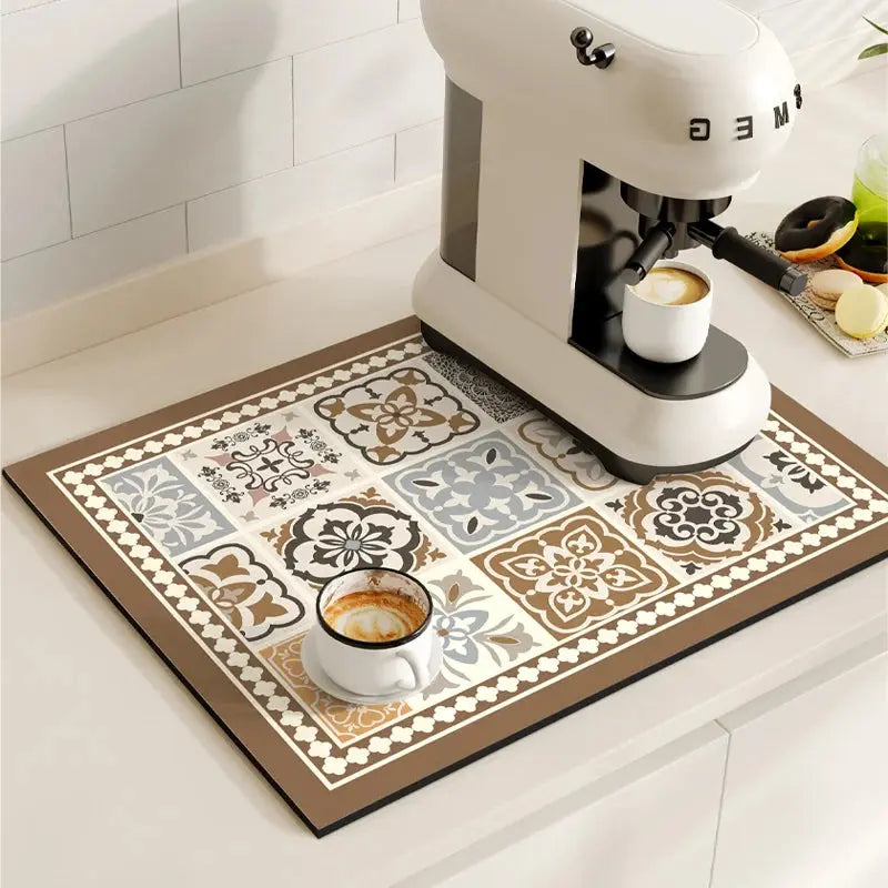 Retro Coffee Mat