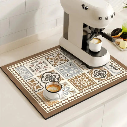 Retro Coffee Mat
