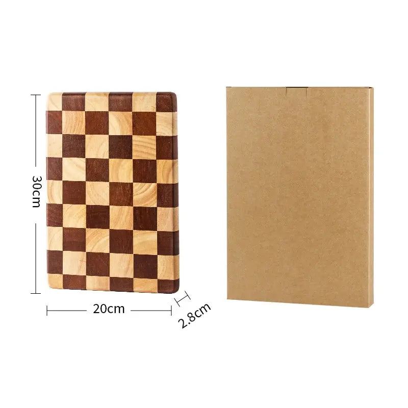 Checkered Wood Cutting Board