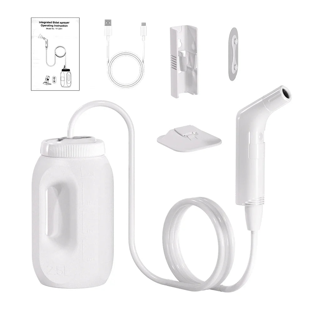 Rechargeable Portable Travel Bidet – 2.5L Reservoir