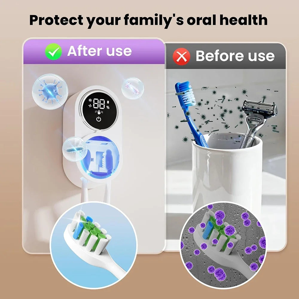 Wall-Mounted Toothbrush Holder