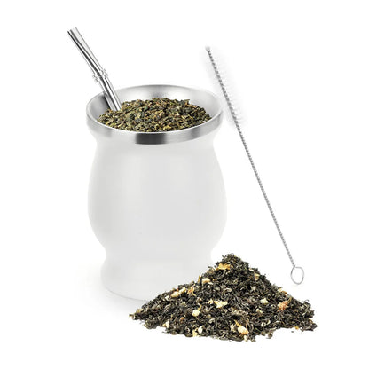 Yerba Mate Cup with Straw for Traditional Tea Drinking