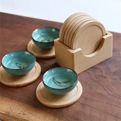 Walnut Wood Coasters – 6 Pieces