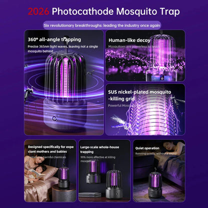 Electric insect killer with UV light and battery