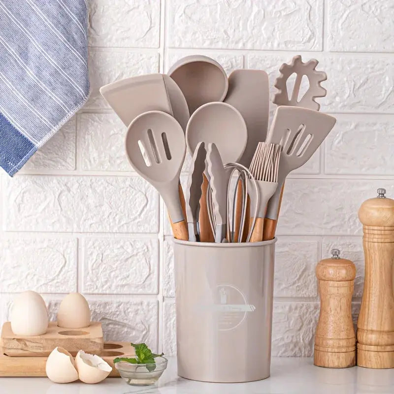 Silicone Kitchen Utensils Set – 12 Pieces