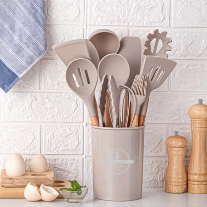 Silicone Kitchen Utensils Set – 12 Pieces