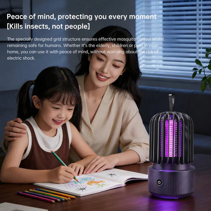 Electric insect killer with UV light and battery