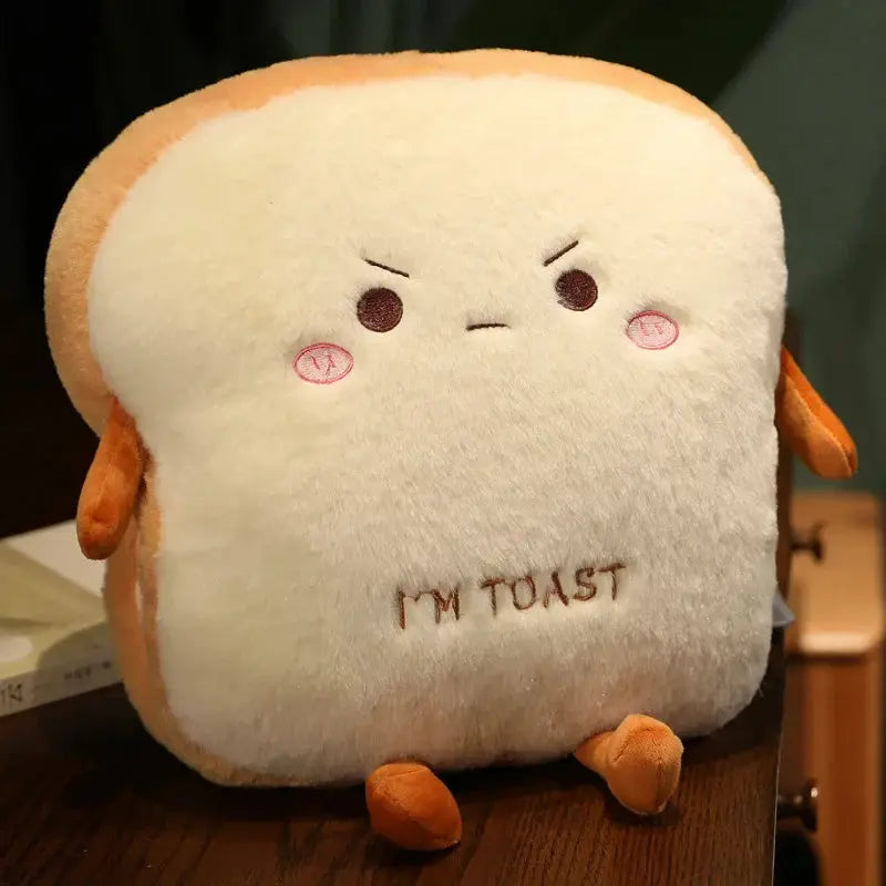 Soft Toast Bread Plush Pillow