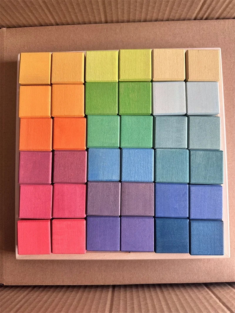 Large Wooden Stacking Blocks for Creative Building Play