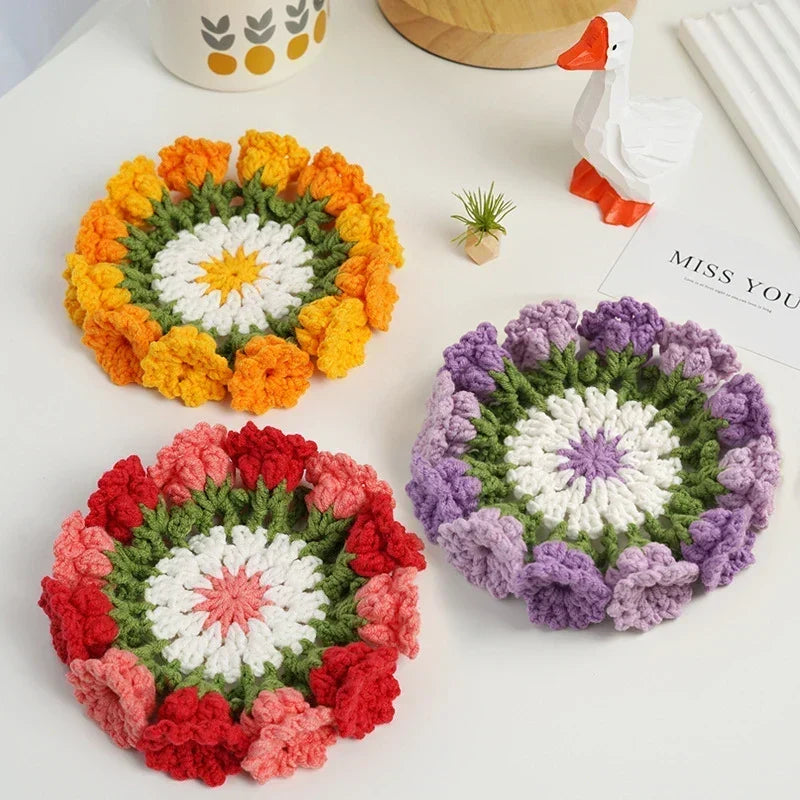 Rose Crochet Coaster