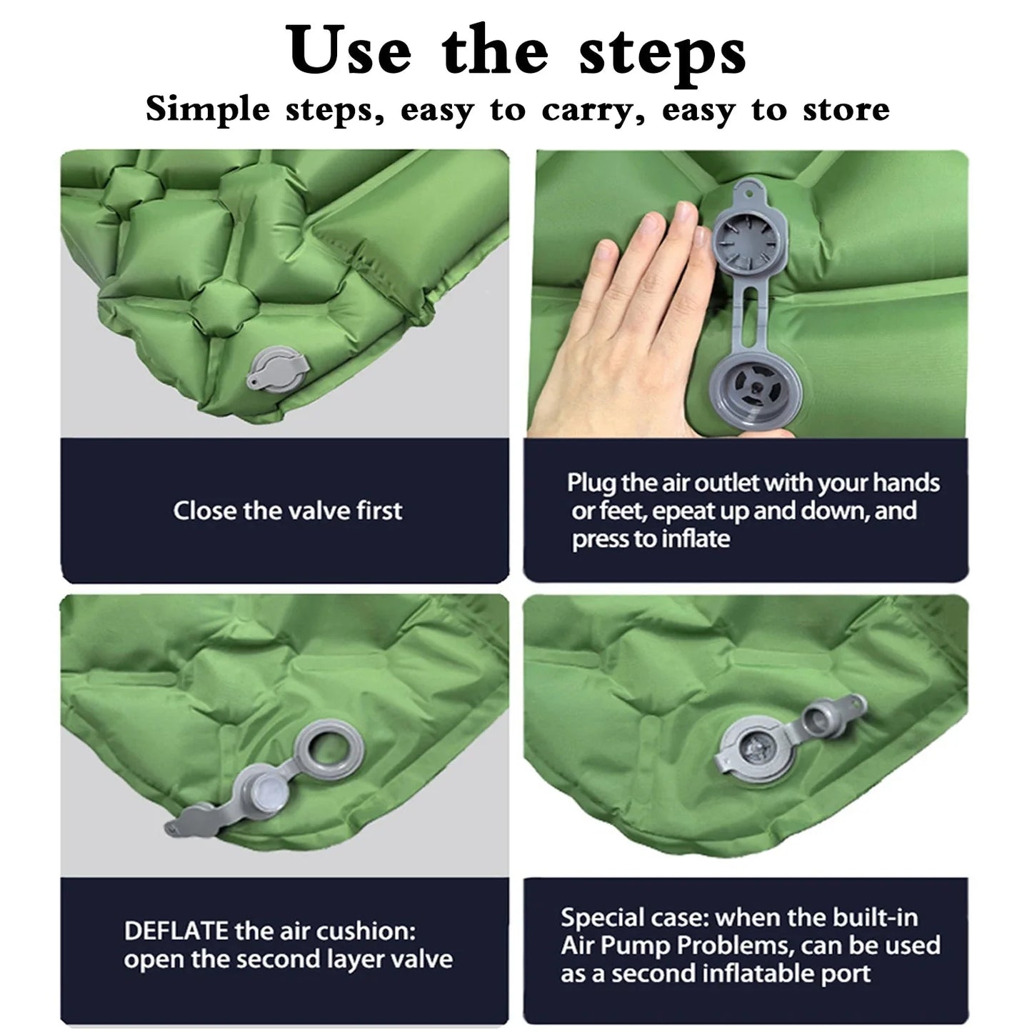 Ultralight Air Mattress with Honeycomb Pattern for Camping