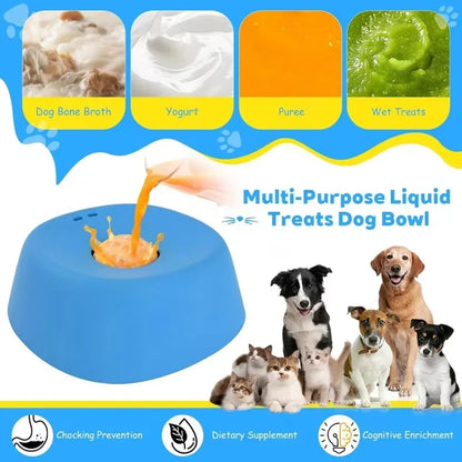 Textured Slow Feeder Lick Bowl for Dogs