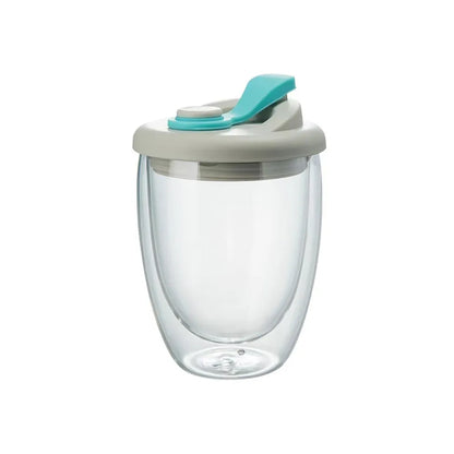 Double Wall Glass Mug Leak Proof Insulated Cup