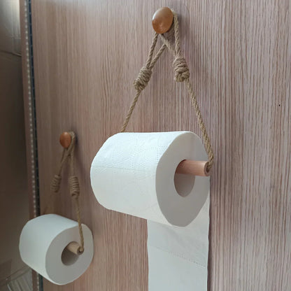 Rustic Rope Toilet Paper Holder