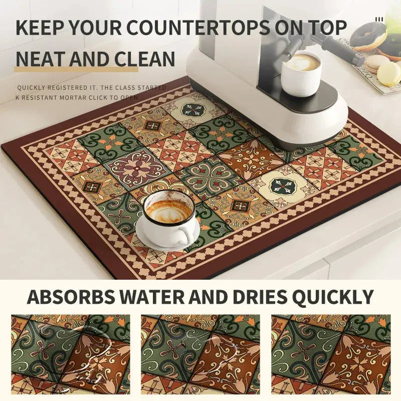 Retro Coffee Mat