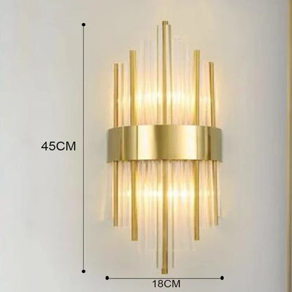 Gold LED Wall Lamp Elegant Indoor Lighting