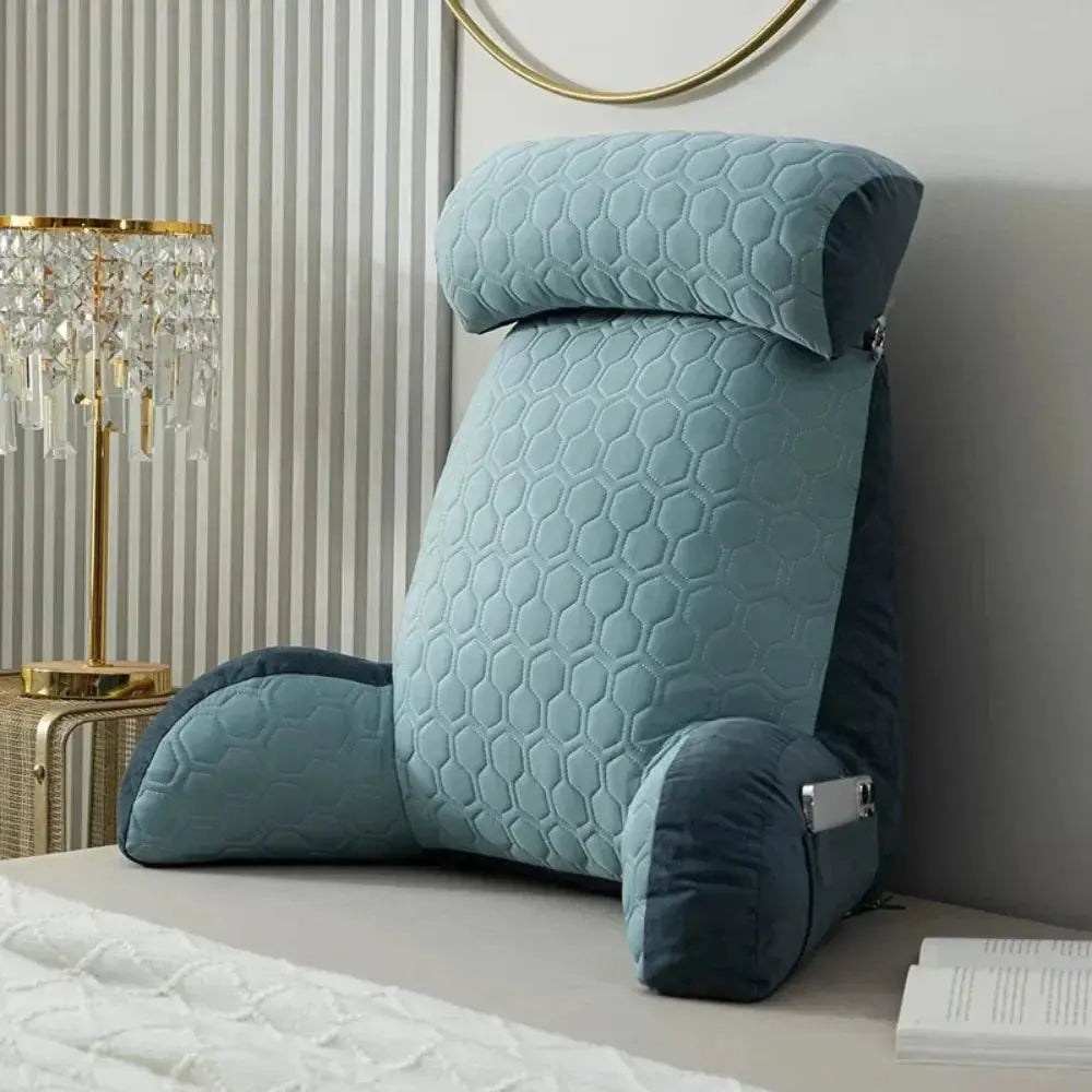 Reading Lounge Cushion with Side Pockets
