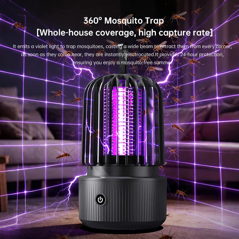 Electric insect killer with UV light and battery