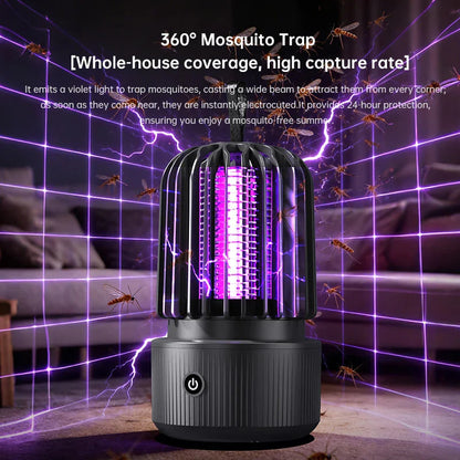 Electric insect killer with UV light and battery