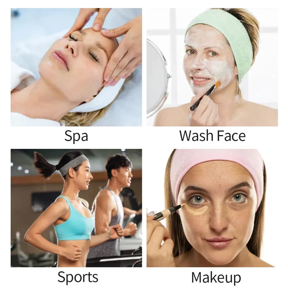 Microfibre Adjustable Spa Headband Hair Wrap