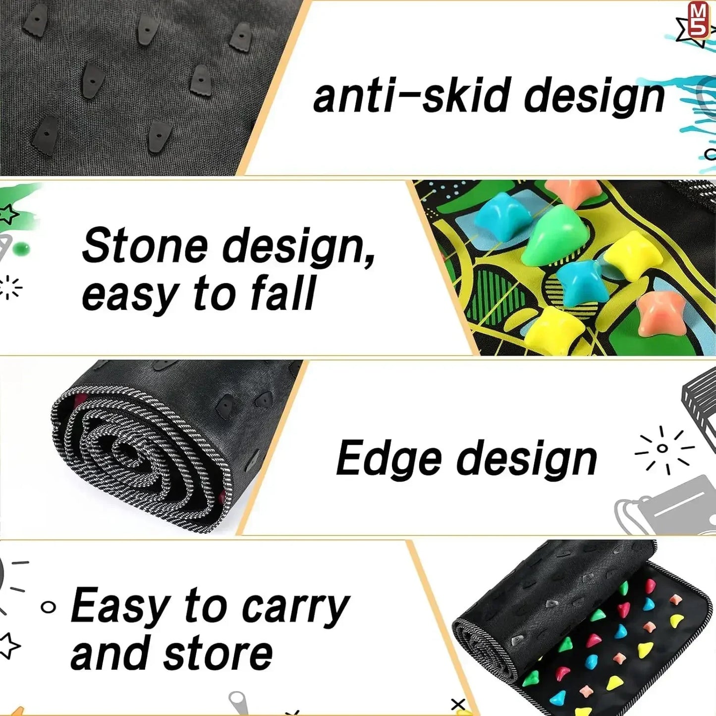 Acupressure Foot Massage Mat for Pain Relief & Relaxation