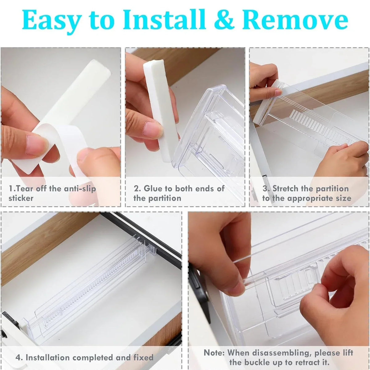Adjustable Drawer Organisers Pack