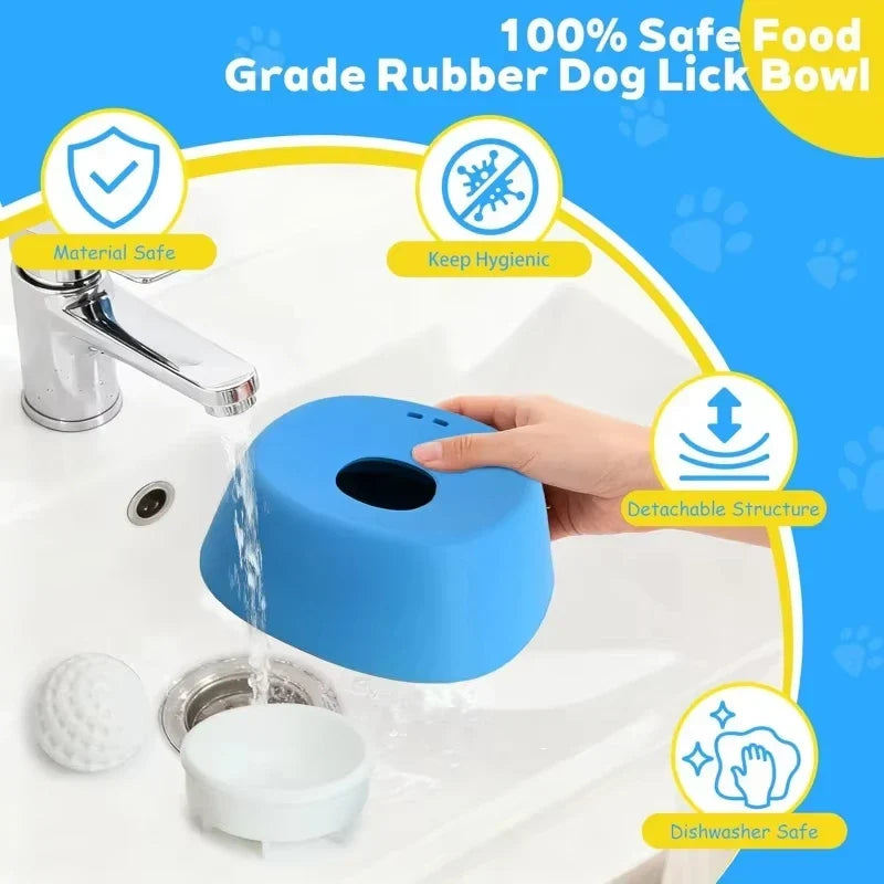 Textured Slow Feeder Lick Bowl for Dogs