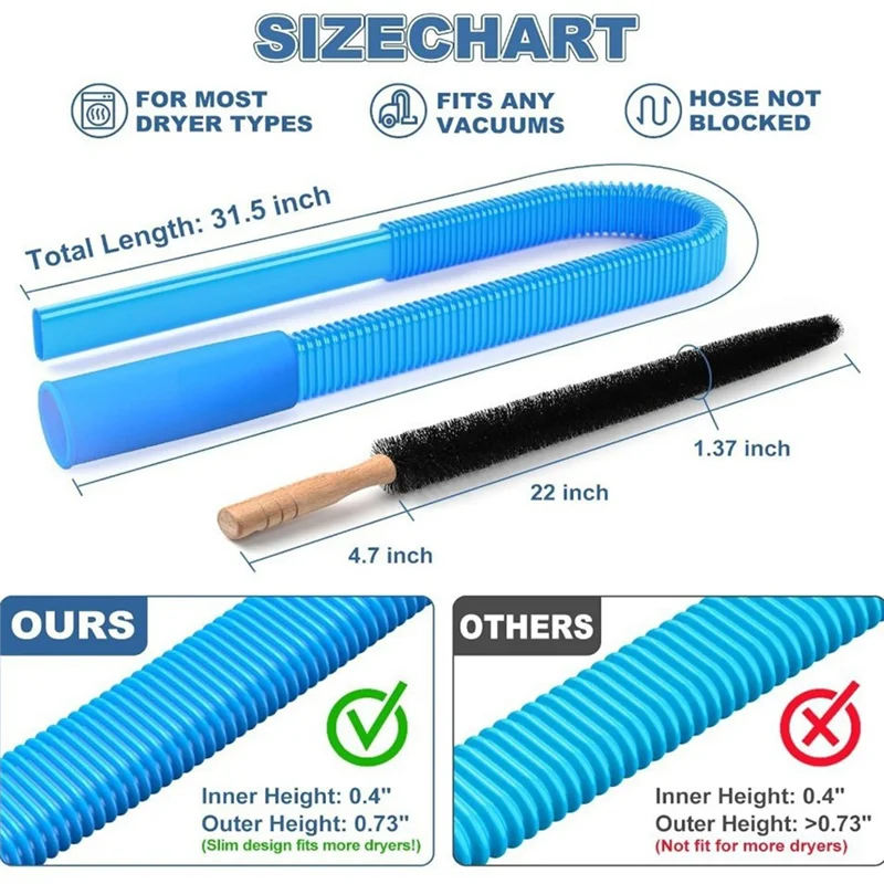 Dryer Vent Cleaner Kit Set