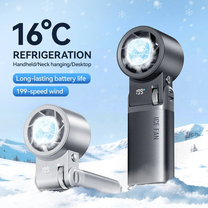 Rechargeable Handheld Fan with Cooling Plate – 6000 mAh