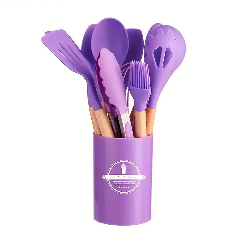 Silicone Kitchen Utensils Set – 12 Pieces