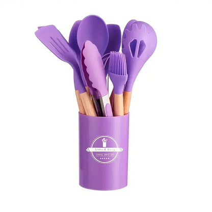 Silicone Kitchen Utensils Set – 12 Pieces