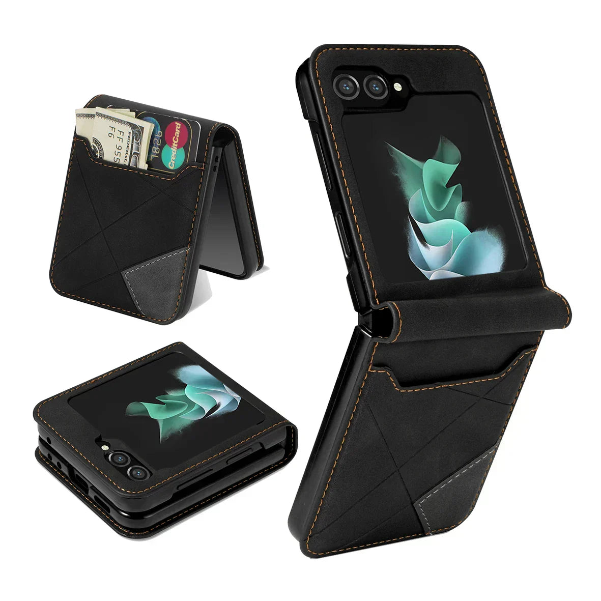 Leather Wallet Case for Samsung Galaxy Z Flip