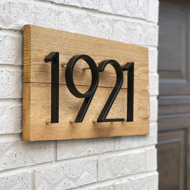 Stainless Steel Floating House Number