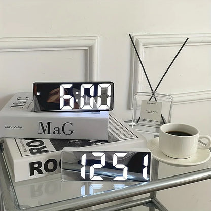 Minimalist Mirror Alarm Clock