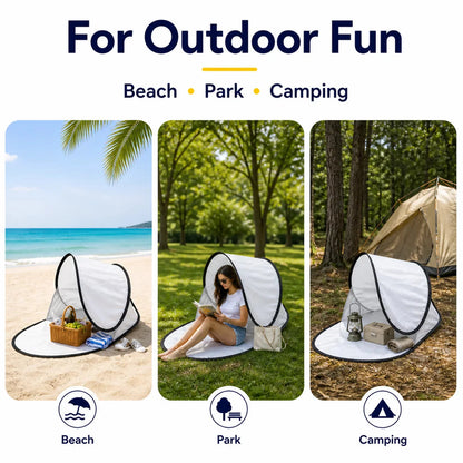 Pop-up beach tent with UV protection – sun protection