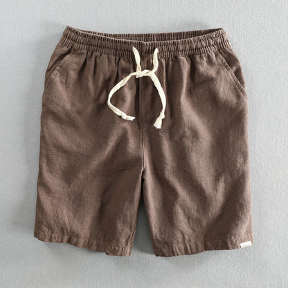 Men’s Casual Cotton Shorts – Loose Fit with Pockets