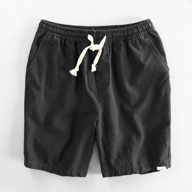 Men’s Casual Cotton Shorts – Loose Fit with Pockets