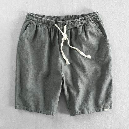 Men’s Casual Cotton Shorts – Loose Fit with Pockets