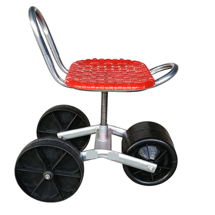 Rolling Garden Work Stool – Adjustable Rotating Seat