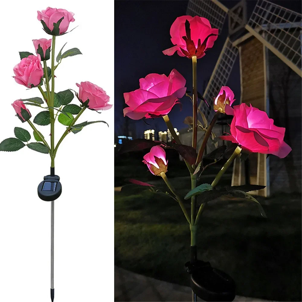 Solar Rose Garden Lights – Decorative Outdoor Flower Lamp