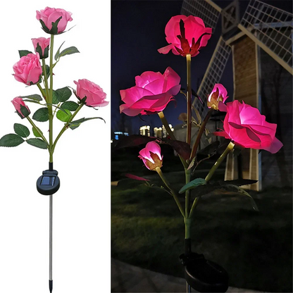 Solar Rose Garden Lights – Decorative Outdoor Flower Lamp