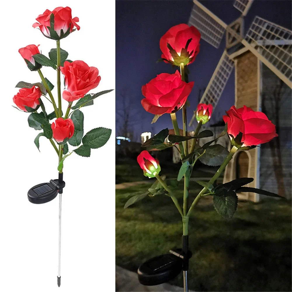 Solar Rose Garden Lights – Decorative Outdoor Flower Lamp