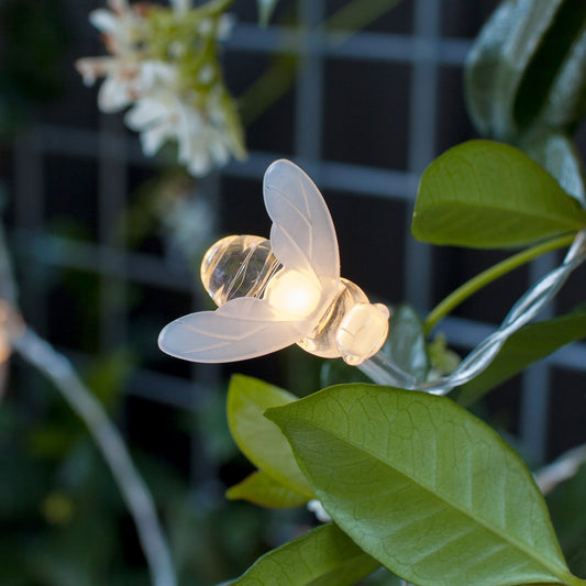 Bee LED Solar Fairy Lights - 20 Lights