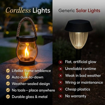 Waterproof Solar-Powered Outdoor Lantern Lights – image 4