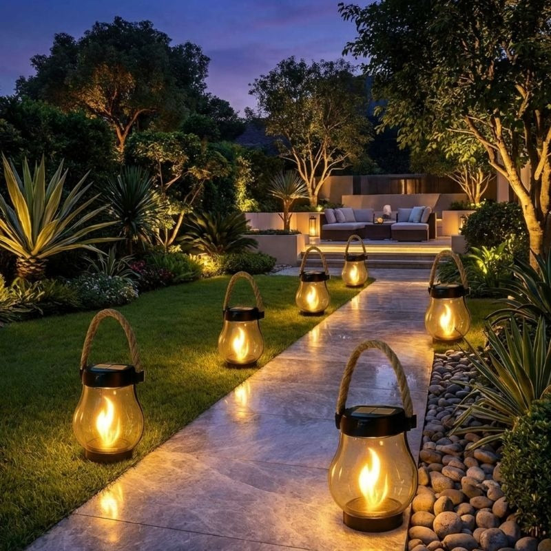 Waterproof Solar-Powered Outdoor Lantern Lights – image 7